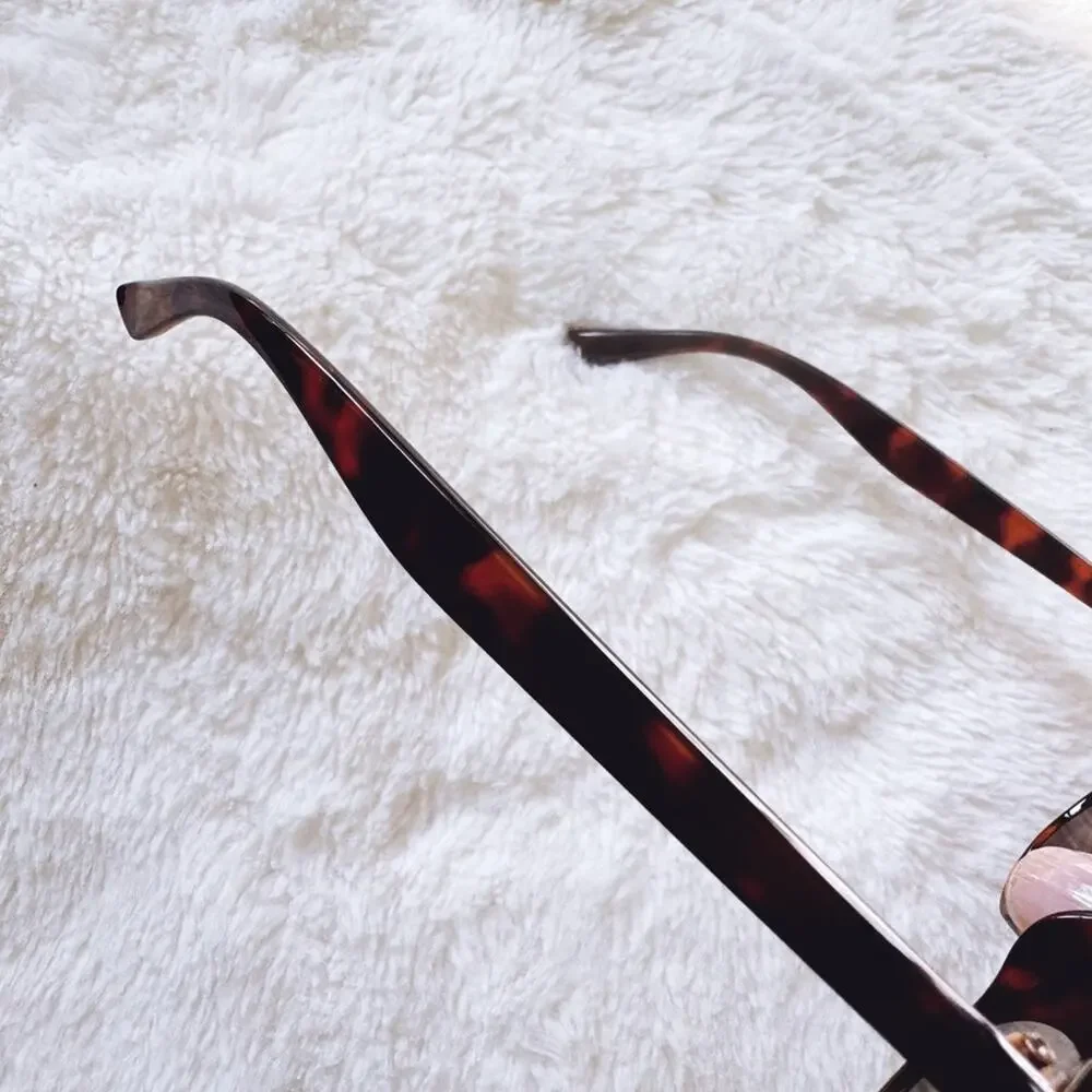 Milo Tortoise Brown Oversized Oval Horn Rims Sunglasses